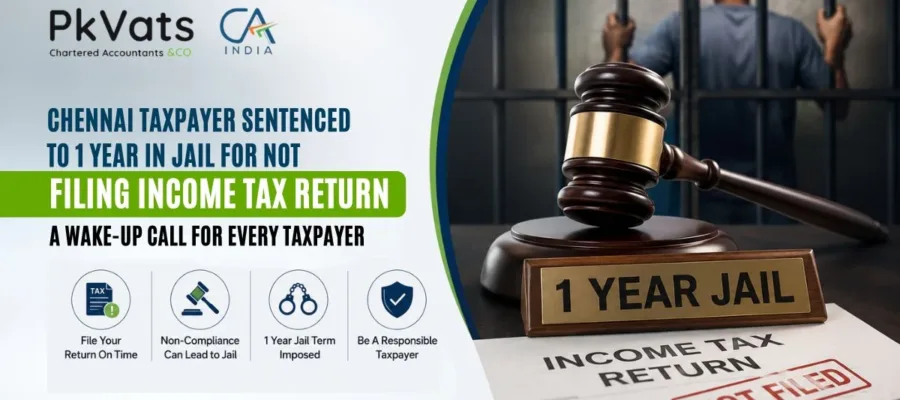 Chennai Taxpayer Sentenced to 1 Year in Jail for Not Filing Income Tax Return